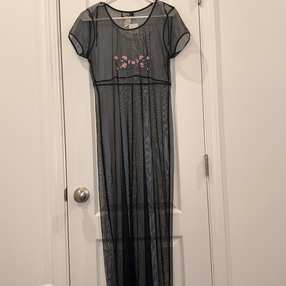 Dawn Joy Fashions Black Cover/Robe, Size 12
